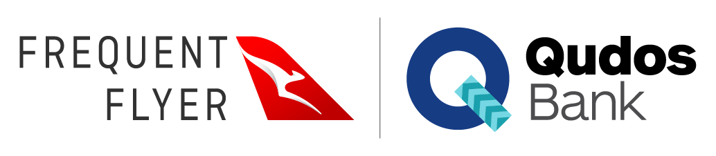 Qudos Bank logo and Qantas Frequent Flyer logo
